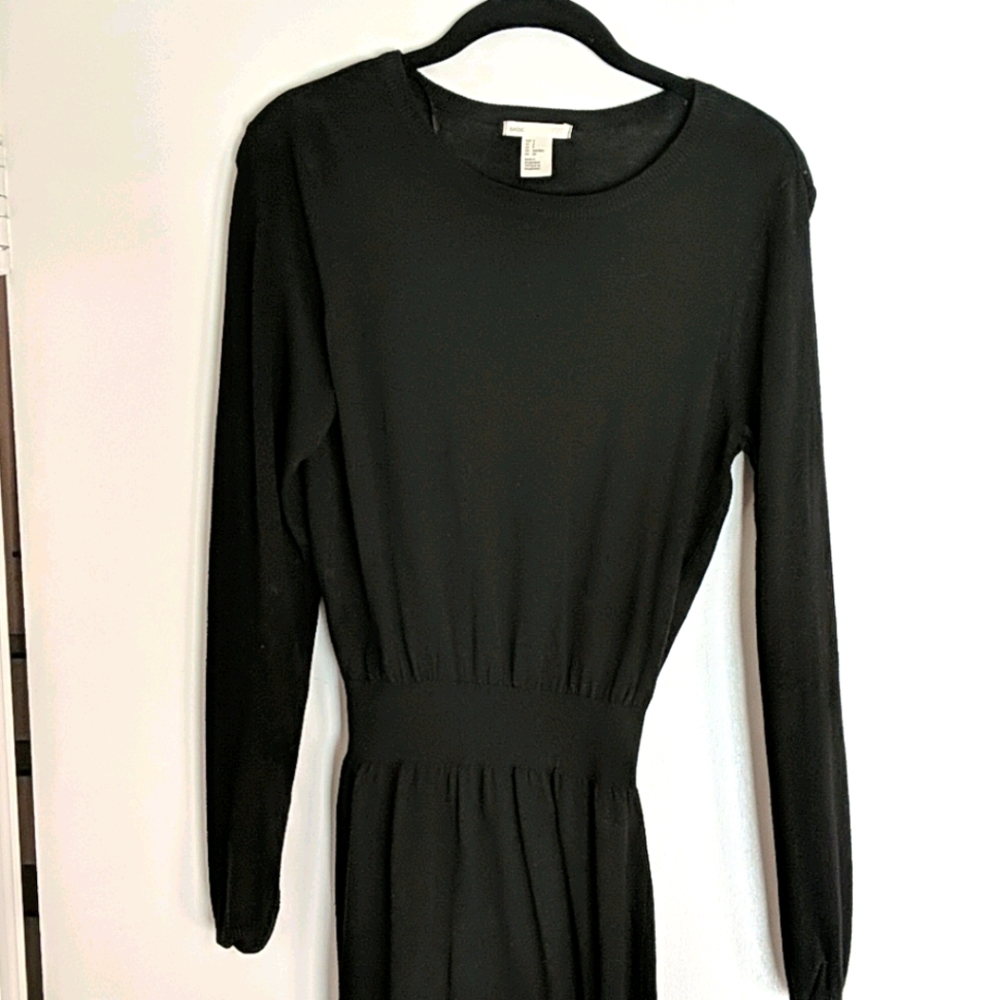 Black sweater dress